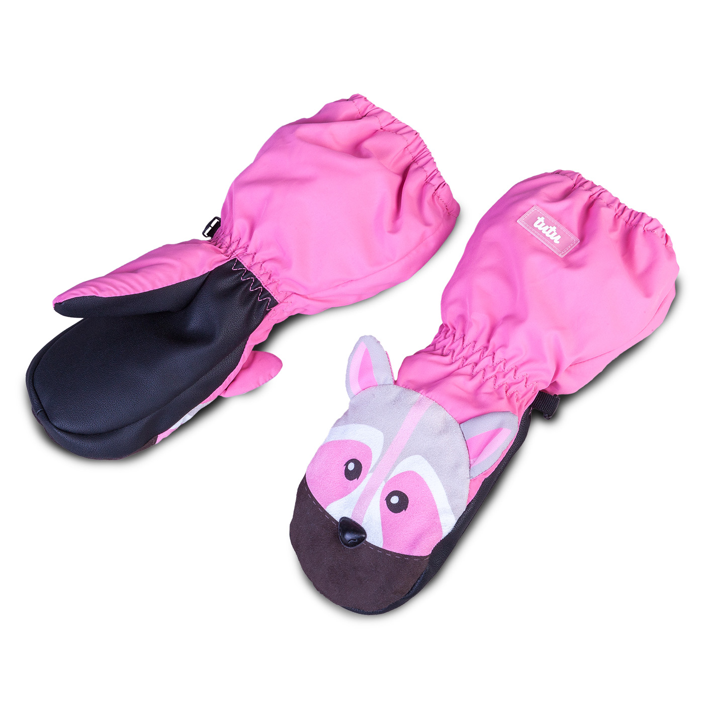 TUTU Kinderhandschuhe in pink mit  Fuchs Motiv