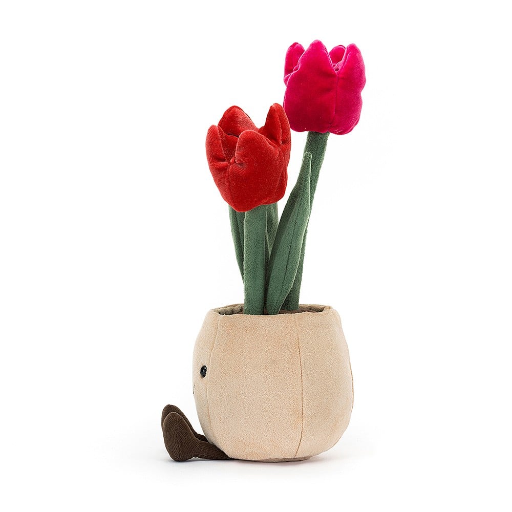 Jellycat Amuseable Tulip Pot - lustiger Tulpen Topf Pflanze 30cm