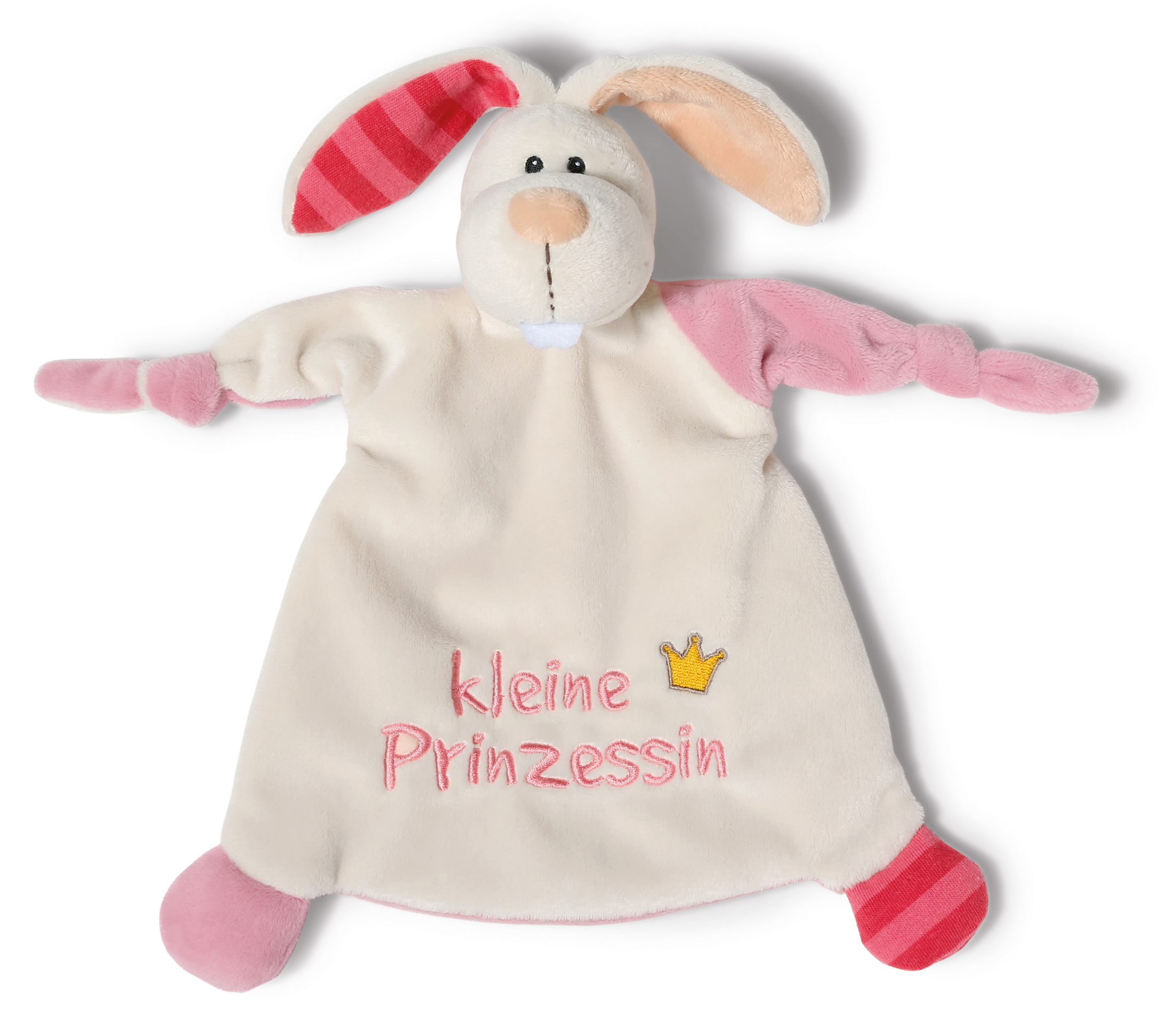 Nici Schmusetuch Kuscheltuch Hase "kleine Prinzessin" 25x25 cm 
