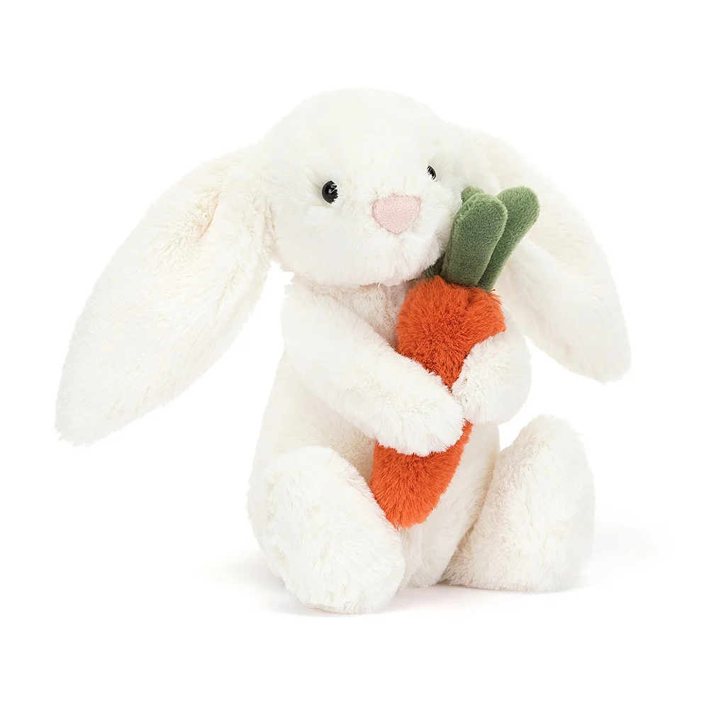 Jellycat Bashful Bunny with Carrot - Hase mit Karotte 18cm