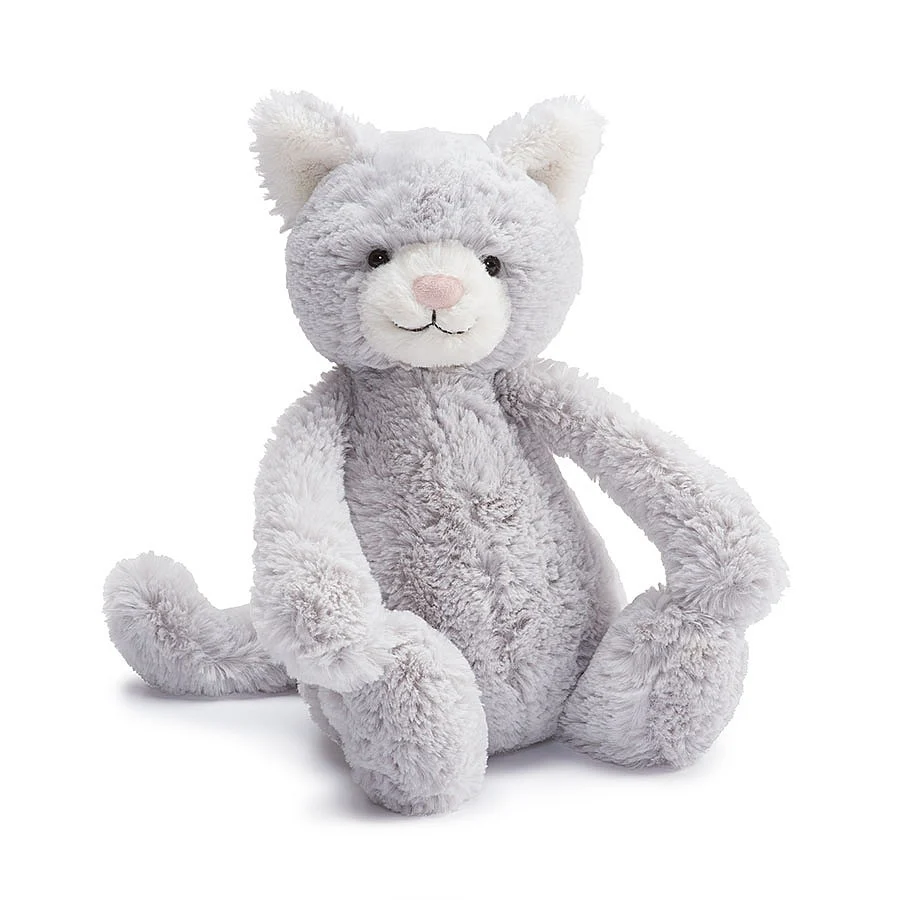 Jellycat Bashful Kitty  - kuscheliger Katze in grau 31cm